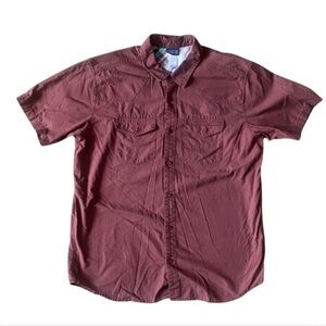 PATAGONIA Men’s Rust Color Casual Button Up Shirt Size L
